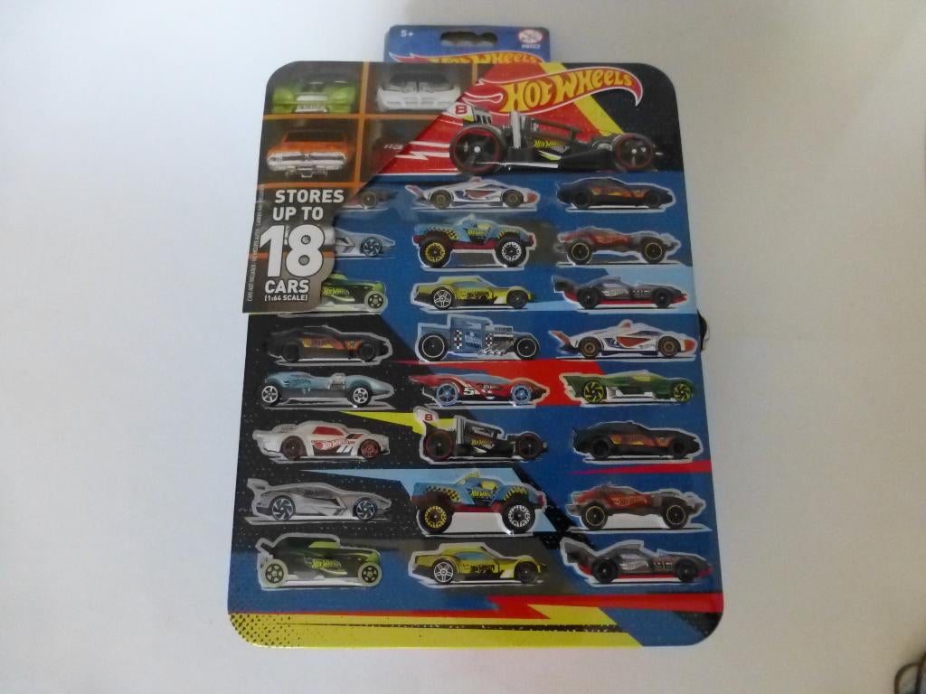 Hot Wheels auto opbergdoos voor 18 auto's, Ophalen of Verzenden, Nieuw, Auto