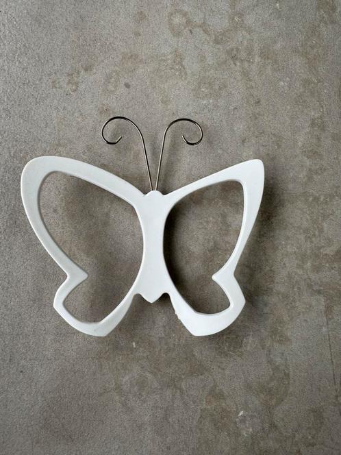 Vlinder wanddecoratie wit, Huis en Inrichting, Woonaccessoires | Wanddecoraties, Nieuw, Ophalen of Verzenden