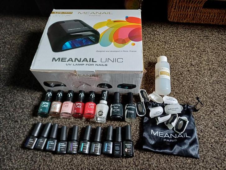 Gellak Set + Lamp - Nagelstudio in Huis!, Sieraden, Tassen en Uiterlijk, Uiterlijk | Cosmetica en Make-up, Zo goed als nieuw, Handen en Nagels