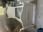 Mooi wit eenpersoons bed incl lattenbodem en nachtkastje, Ophalen, Gebruikt, 90 cm, Eenpersoons