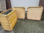 Hooge houten plantenbakken van balkjes 5 stuks - 85cmx40x80, Tuin en Terras, Bloembakken en Plantenbakken, Nieuw, Ophalen of Verzenden