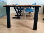 XOOON Eettafel - Eikenhout & Metaal - 220x100, Ophalen, Gebruikt, 100 tot 150 cm, Eikenhout