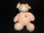 NICOTOY VARKEN ZACHTE BADSTOF ROZE MET VELOURS ROZE, Kinderen en Baby's, Speelgoed | Knuffels en Pluche, Verzenden, Nieuw, Overige typen
