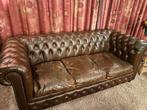 Chesterfield 3-zits bank Brighton, bruin, Huis en Inrichting, Banken | Bankstellen, Ophalen, Gebruikt, Klassiek, Driepersoons