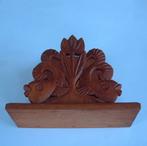 houtsnijwerk servethouder brievenhouder Sjoerd Venema vissen, Ophalen of Verzenden