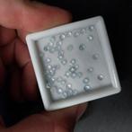 Lot met cabochon geslepen aquamarijn rond, Ophalen of Verzenden, Zo goed als nieuw