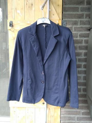 Donkerblauw blazer jasje lange mouw, Enjoy XXL, maat 44-46 beschikbaar voor biedingen