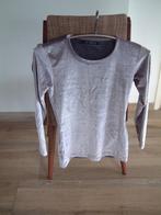 keurig trui shirt zilver velours Via Sonate maat S, Ophalen of Verzenden, Zo goed als nieuw, Maat 38/40 (M), Grijs