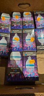 10 Rotating led  partylampen, Huis en Inrichting, Lampen | Losse lampen, Led-lamp, Minder dan 30 watt, Zo goed als nieuw, E27 (groot)