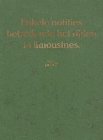 Folder Jaguar en Daimler modellen (ca.1987) beschikbaar voor biedingen