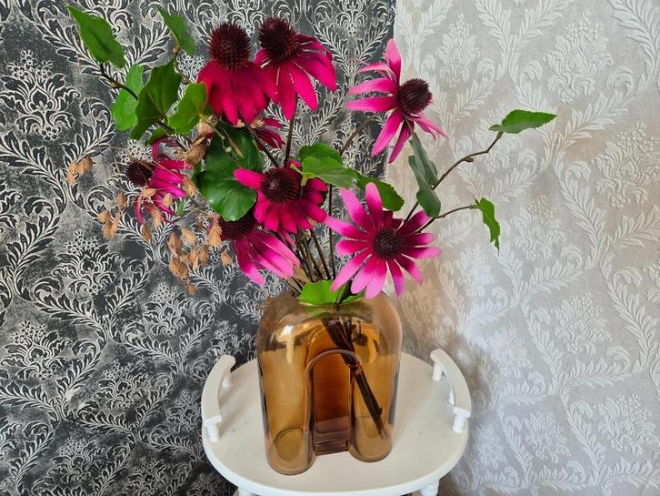 Bosje kunst bloemen zonnenhoed, Huis en Inrichting, Woonaccessoires | Kunstplanten en Kunstbloemen, Zo goed als nieuw, Binnen