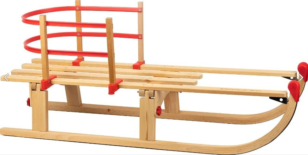 HOUTEN SLEE opvouwbaar NIJDAM 110cm ook met rugleuning, Kinderen en Baby's, Speelgoed | Buiten | Sleeën, Ophalen, Rugleuning, Nieuw