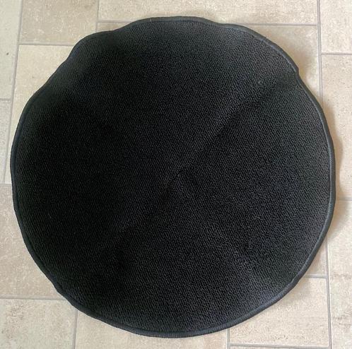 Zwart ronde badmat, Huis en Inrichting, Badkamer | Badtextiel en Accessoires, Zo goed als nieuw, Badmat, Zwart, Ophalen of Verzenden