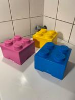 Lego Broodtrommels - Roze, Blauw, Geel, Ophalen of Verzenden, Gebruikt, Losse stenen, Lego
