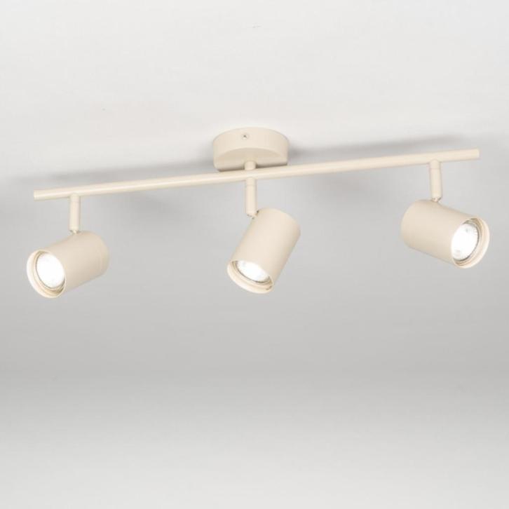 spots 51cm beige opbouwspots tafel bank keuken 3 lichts lamp, Huis en Inrichting, Lampen | Plafondlampen, Nieuw, Ophalen of Verzenden