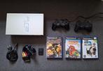 Playstation 2 PS2  - Compleet met 2 controllers en 3 spellen, Gebruikt, Phat, Met games, Met 2 controllers