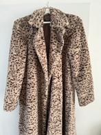 Bontjas beige panterprint lange fake fur nep bontjas nieuw S, Ophalen of Verzenden, Nieuw, Maat 36 (S), Overige kleuren