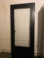 Binnendeur met glas opdek, Doe-het-zelf en Verbouw, Deuren en Horren, Ophalen, Gebruikt, 80 tot 100 cm, Binnendeur