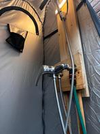 Tijdelijke of nood warmwater-douche + boiler compleet, Doe-het-zelf en Verbouw, Geisers en Boilers, Ophalen, Gebruikt, Terugslagbeveiliging (TTB)