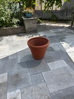 Terracotta bloembak, Tuin en Terras, Bloembakken en Plantenbakken, Ophalen, Steen, Minder dan 60 cm, Rond