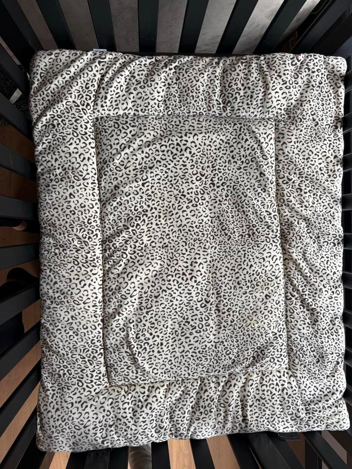 House of Jamie Leopard Boxkleed 100x80, Kinderen en Baby's, Boxen, Zo goed als nieuw, Boxkleed, Ophalen of Verzenden