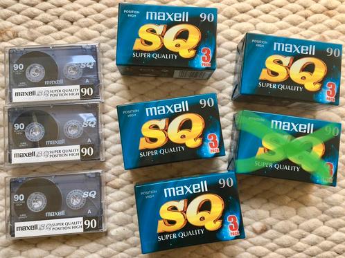 15 Maxell Super Quality SQ90 12 NOS NIEUW cassettebandjes SQ, Cd's en Dvd's, Cassettebandjes, Nieuw in verpakking, Onbespeeld