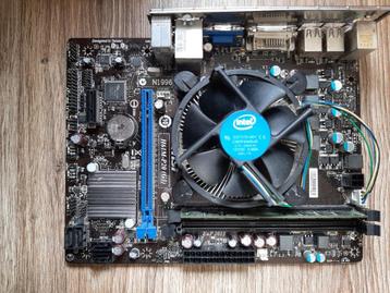 MSI moederbord intel incl processor koeler incl geheugen beschikbaar voor biedingen