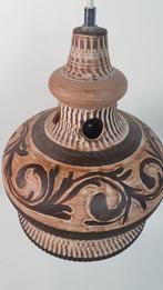 Vintage hanglamp terracotta aardewerk kap. S42, Minder dan 50 cm, Gebruikt, Ophalen of Verzenden