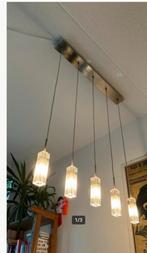 Eglo 88847 Hanglamp 5 glazen kelken van metaal 5xG4 20watt, Huis en Inrichting, Lampen | Hanglampen, Ophalen, Gebruikt, Glas, 75 cm of meer