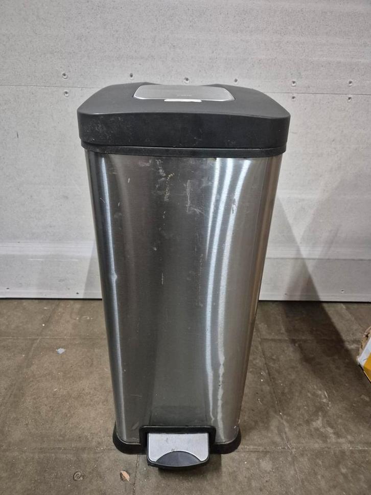 EKO Rejoice Pedaalemmer 30L - 62,5x40x25cm (Gebruikt), Huis en Inrichting, Woonaccessoires | Prullenbakken, Gebruikt, Rvs, 50 tot 75 cm