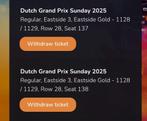 Tickets F1 Zandvoort, Twee personen
