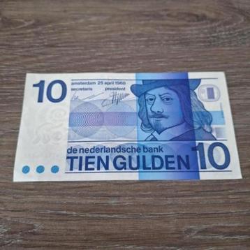 Heel mooi biljet 10 gulden Frans Hals, 1968 beschikbaar voor biedingen
