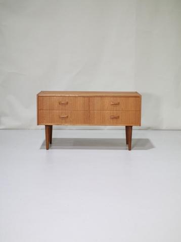 Clausen & Søn dubbele ladekast teak Deens vintage beschikbaar voor biedingen