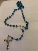 Blauwe Rozenkrans met Kruis, Antiek en Kunst, Ophalen of Verzenden