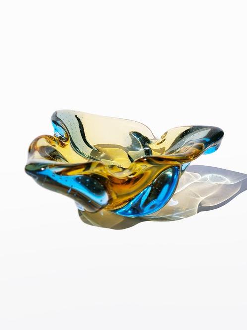 Asbak glas, Tjechië, Hana,  Karel Zemek, jaren 60, Antiek en Kunst, Antiek | Glas en Kristal, Verzenden