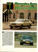 Autokampioen dubbeltest Mercedes 280 S en 380 SE 1980, Ophalen of Verzenden, Gelezen, Mercedes