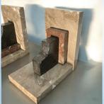 Art Deco Marmeren Boekensteunen - Set, Ophalen of Verzenden