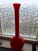 Rode vaas met langehals, Antiek en Kunst, Ophalen of Verzenden
