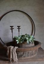 Nepalese oude houten olijfbak, Ophalen of Verzenden, Nieuw, Rechthoekig, Hout