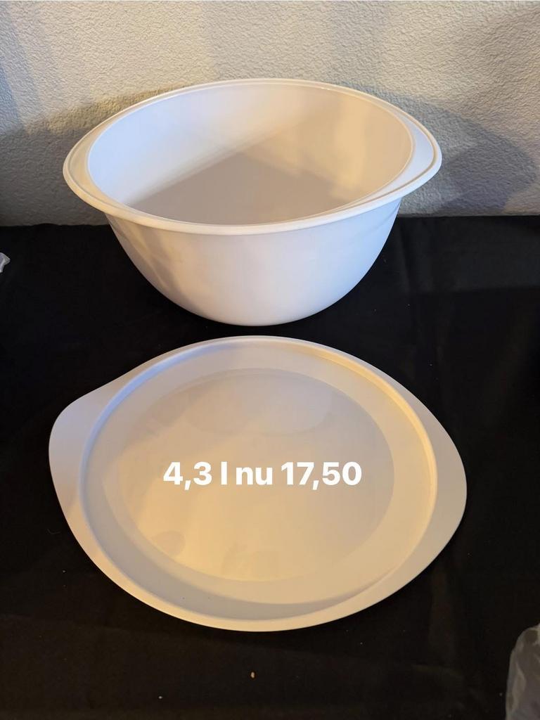 Tupperware ISO Duo Kom 4,3L - Nieuw!, Huis en Inrichting, Ophalen of Verzenden, Nieuw, Wit, Bak of Kom