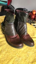 Echt leren laarzen maat 40 - ZGAN, Ophalen of Verzenden, Zo goed als nieuw, Bruin, Lage of Enkellaarzen