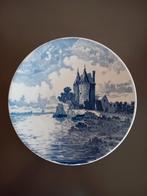 Delfts Blauw Wandbord - 26 cm, Antiek en Kunst, Antiek | Wandborden en Tegels, Ophalen