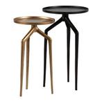 Bijzettafel be pure mosquito, Minder dan 55 cm, Metaal of Aluminium, Rond, Zo goed als nieuw