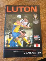 Luton Town - Ajax Wedstrijd Magazine 2004, Ophalen of Verzenden, Gebruikt, Ajax, Boek of Tijdschrift