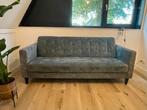 Blauwe velvet / fluwelen bank, Ophalen, 150 tot 200 cm, Stof, Driepersoons
