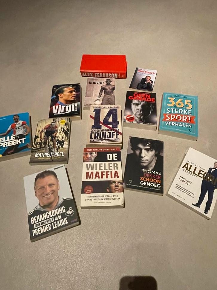 Sportboeken collectie - ook los te koop, Boeken, Sportboeken, Gelezen, Overige sporten, Ophalen of Verzenden