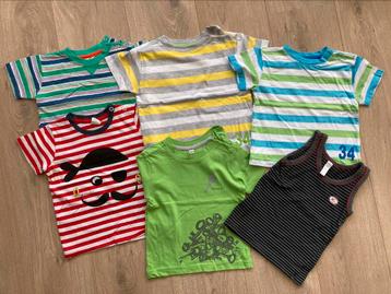 Set zomer shirts baby maat 80 