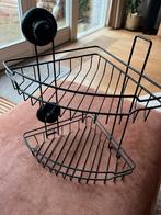 Badkamer hoekrek met zuignappen, Huis en Inrichting, Ophalen of Verzenden, Gebruikt, Wit