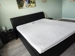 Tweepersoons boxpring 180 x 200 cm, Ophalen, Gebruikt, Zwart, Tweepersoons
