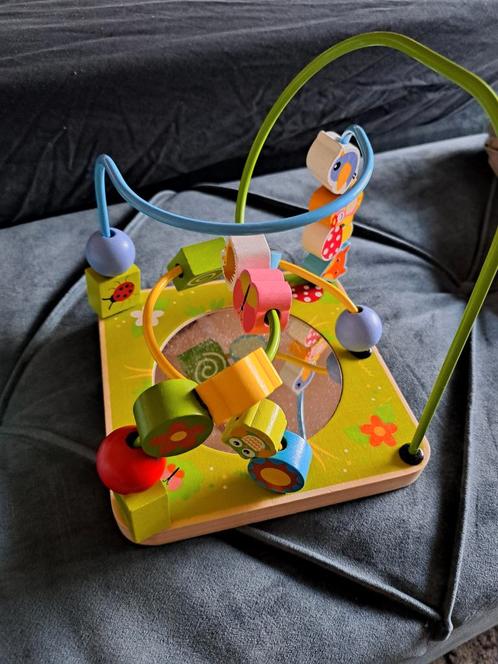 Kralenbaan met spiegel - Zo goed als nieuw!, Kinderen en Baby's, Speelgoed | Houten speelgoed, Zo goed als nieuw, Overige typen